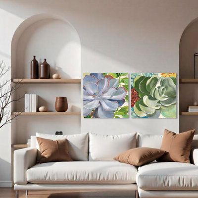 " Brilliant Succulents III/IV " by Norman Wyatt Jr. 2 - Pieces