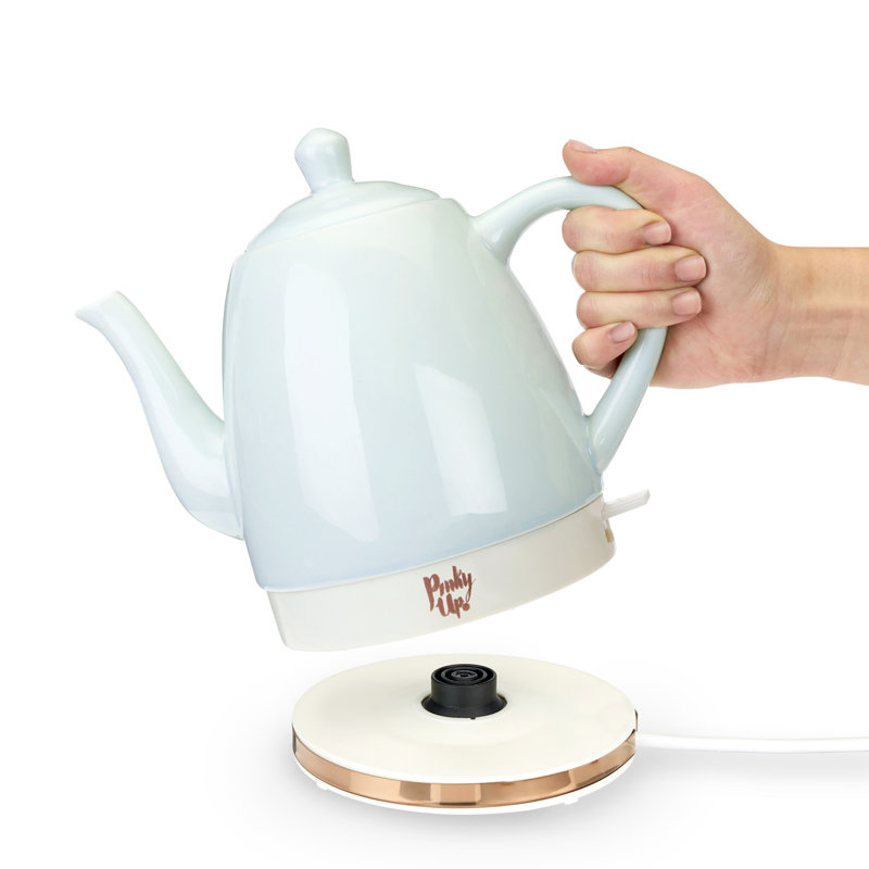 Noelle Ceramic Electric Tea Kettle, Green