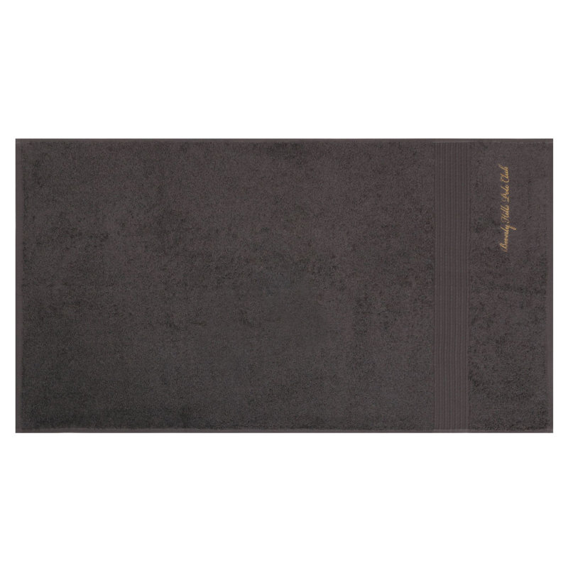 Ensemble de serviettes 2 pièces 100% coton Balais, Gris foncé / moutarde