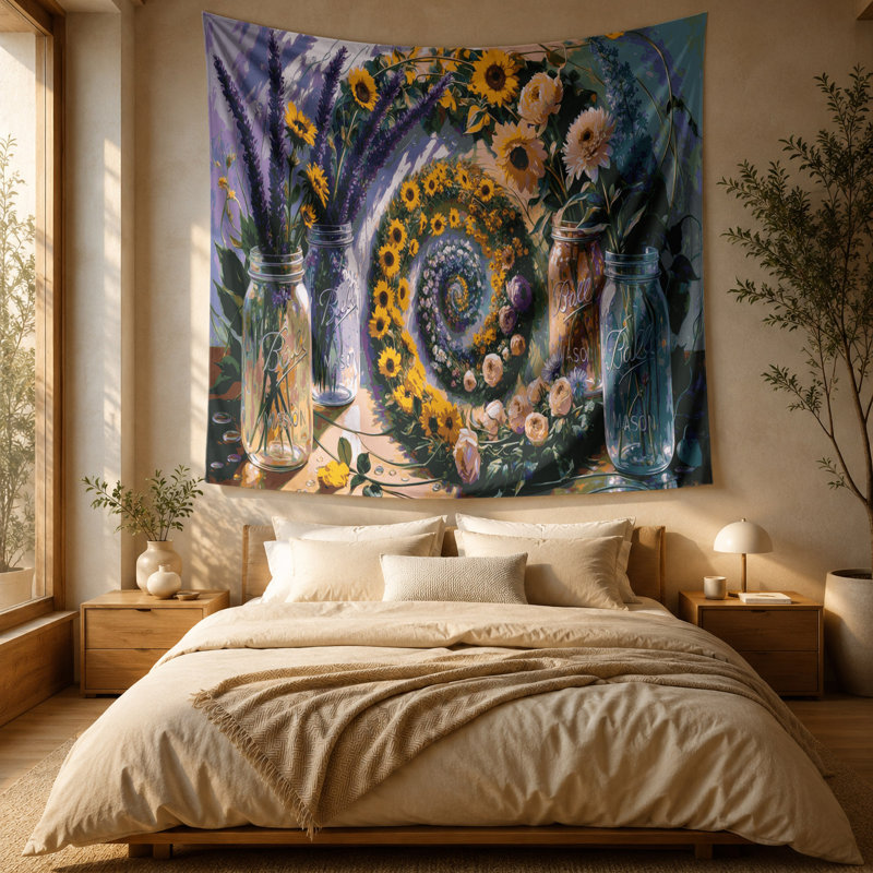 Tapisserie murale de l'Action de grâce Mason, 51 po x 60 po