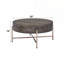 Table basse brun clair et champagne