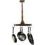 Elana Steel Handcrafted Oval Hanging Pot Rack