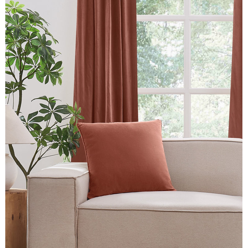 Coussins décoratifs Brooklyn, Rouille, Carré 20 po