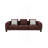 Maroon Tweed Sofa W/3 Pillows