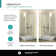 32'' W x 74.25'' H Hinged Frameless Shower Door