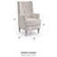 Fauteuil ivoire pour espaces confortables