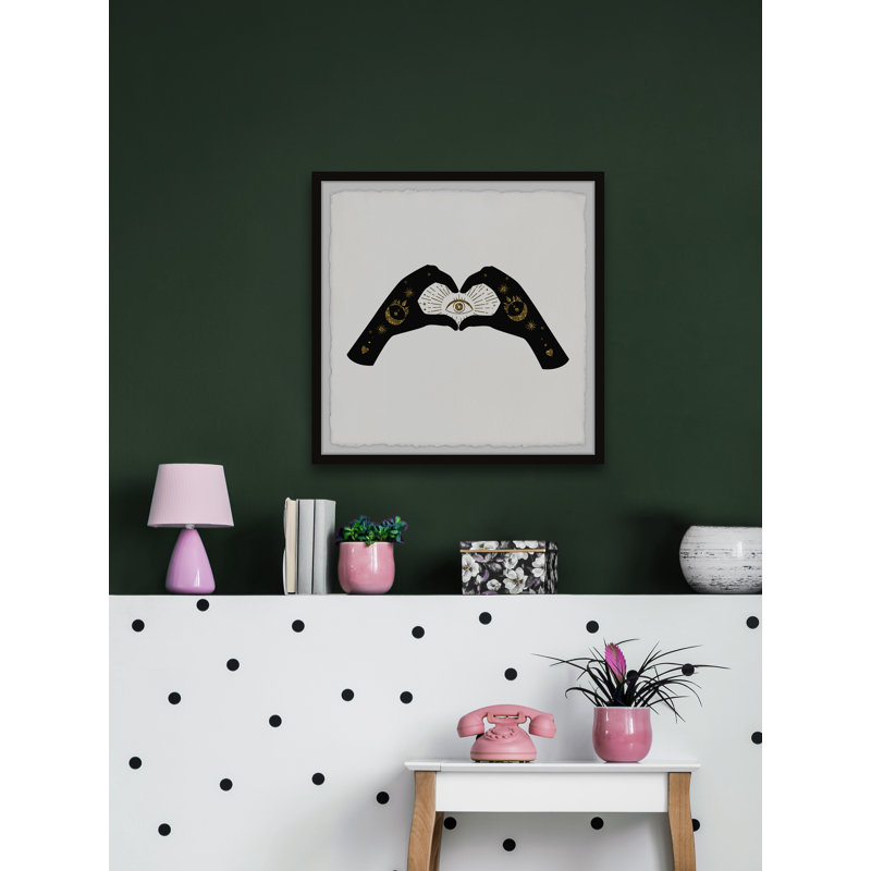 Cosmic Love by Marmont Hill - Single Picture Frame Painting, 45cm H x 45cm W 