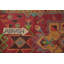 Tapis rouge à motif géométrique traditionnel 3 x 10