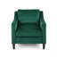 Fauteuil club en velours vert
