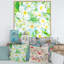Jamin en fleurs blanches sur feuilles vertes - peinture sur toile-67463743-67463742