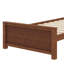 Lit plateforme en bois avec tête de lit, pied de lit et lattes en bois-619045194
