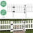 White Vinyl Fencing With 4 Panel Included