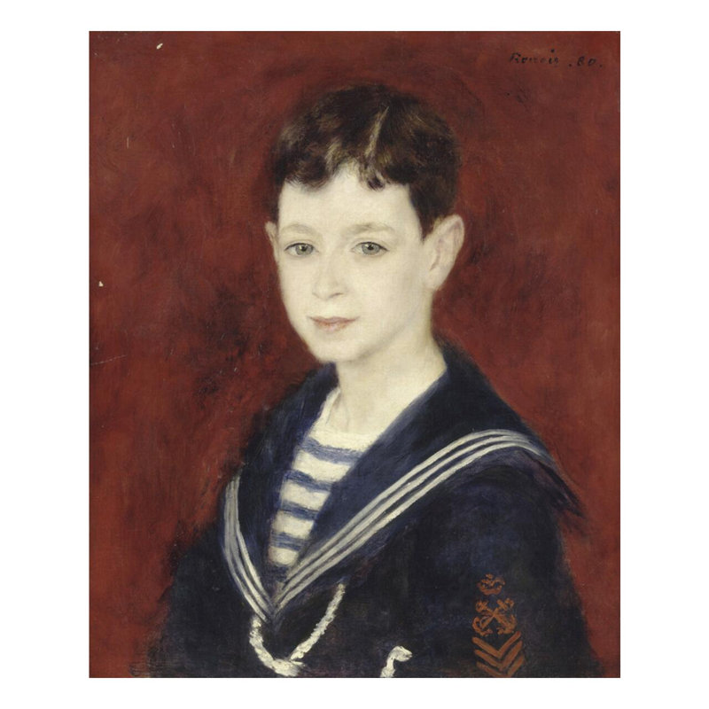 Fernand Halphen as a Boy par Pierre-Auguste Renoir - Impression Giclée, H 40 po x l 32 po