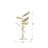 34.6'' H Iron Tabletop Candelabra