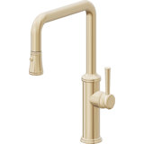 Davoli Kitchen Pull-Down Faucet with Button Sprayer - Quad Spout