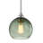 3 Pack 6.38 in Bottle Green Seed Glass Globe Pendant Shade