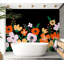 Adhésif mural pelez et collez - fleurs abstraites colorées-275582616