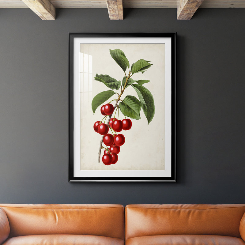 Antique Fruit II, reproduction encadrée de qualité supérieure - prête à être accrochée, H 24,5 po x l 18,5 po x P 1 po
