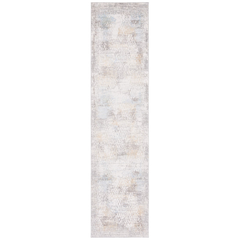 Aicia Air Performance Geometric Rug, Runner 2'2" x 9'