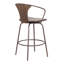 Swivel Counter Stool with Metal Frame-1071342607