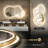 Cloud Shaped Wall Mirror Set, Led Mirror And Accent Mirror-122267827-122267830
