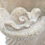 Jardinière corail sable et ciment 8 po x 7,3 po x 7,5 po avec finition beige texturée