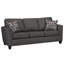 Ensemble de canapé et causeuse en tissu Belknap, gris anthracite-122099486