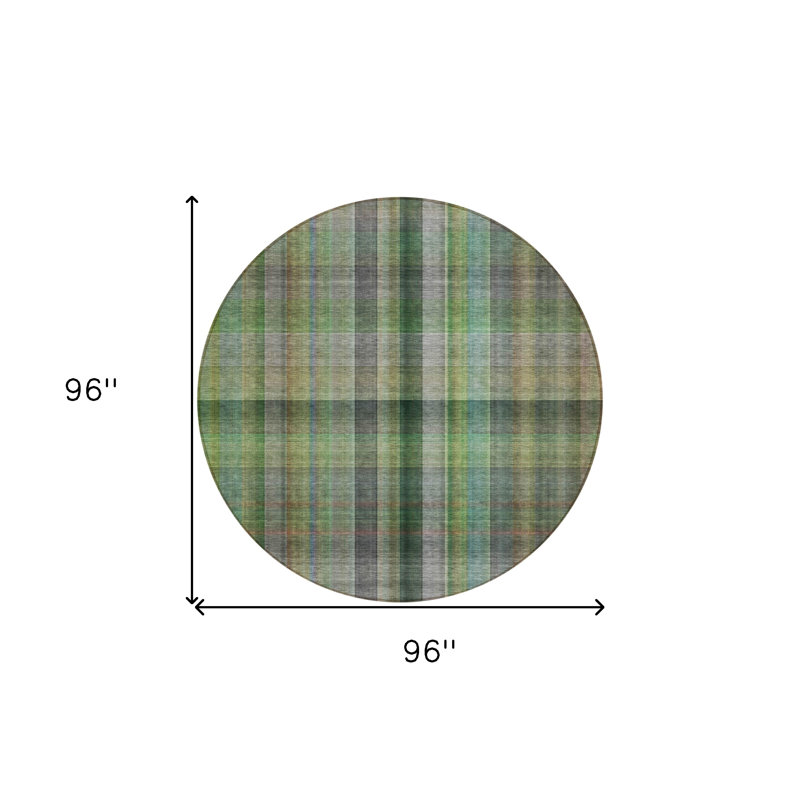 Tapis d'intérieur rond rond 8 po