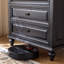 Commode 6 tiroirs Exquise en bois massif noir-1801009055