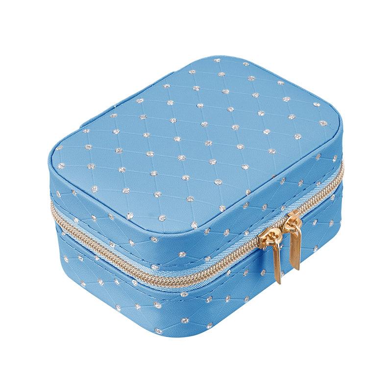Jewellery Box + Dividers, Blue