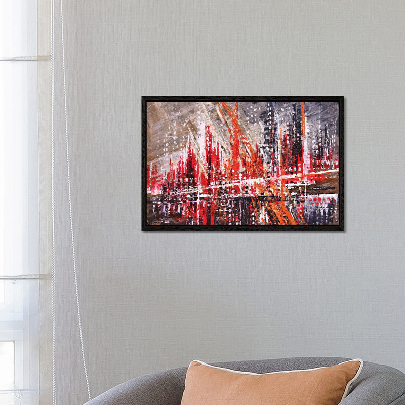 Urban Retro by Tatiana Iliina - Gallery-Wrapped Canvas Giclée on Canvas, 66.04 cm H x 45.72 cm W, Black Framed