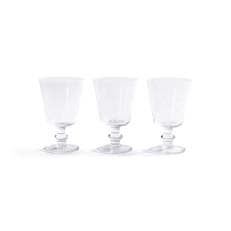 Verres à verres gravés tout usage - lot de 3 (assortis)