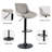 Nalupatio Adjustable Swivel Bar Stools with Backrest – Faux Leather Counter Height Chairs with Footrest, 360° Rotation, for Kitchen Island, Home Bar, or Dining Room, 300lbs Capacity, Set of 2-1606541406