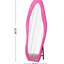 Miroir mural 63 po x 24 po et miroir au sol, enveloppé de flanelle, ondulé irrégulier, incassable, rose pour salon pleine longueur, haute définition, chambre à coucher-130544794