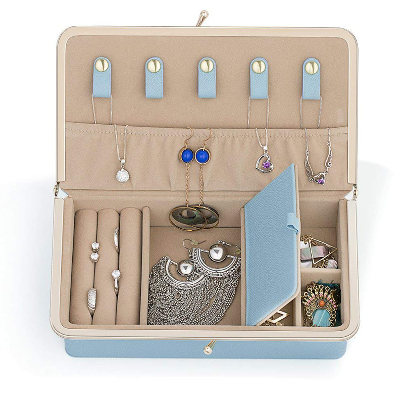 Boîte à bijoux pour bijoux, Bleu