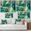 «Green Luxury Abstract Fluid Art IV», reproduction d'art sur toile moderne-67359866-67359861