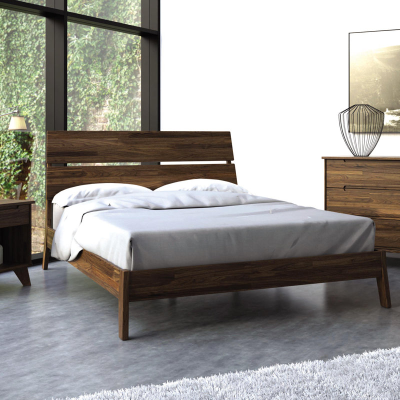 Linn Bed, Natural Oak, Full