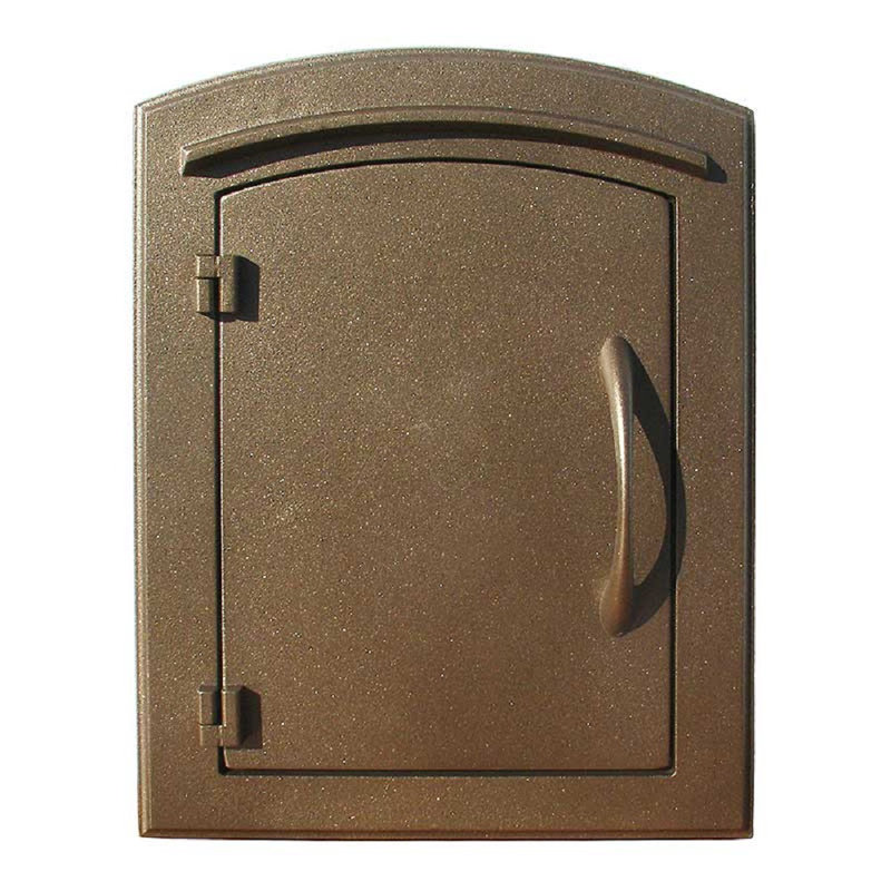 Manchester Wall Mounted Mailbox with Locking Drop Chute Combo, Bronze