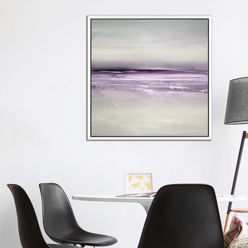 Sunlit Horizon Iii by Maggie Olsen - Wrapped Canvas Panoramic Print, 45.72 cm H x 45.72 cm W, White Floater Framed