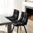 Faux Leather Upholstered Swivel Dining Armchairs (Set of 2)-409908240-409905497