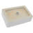Modern Bathroom Ceramic Vessel Sink - White Rectangular, Stain , Easy Maintenance Rectangular Vessel, Low Water Absorption, Elegant