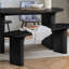 Axel Oval Fluted Dining Table With 2 Fabric Chairs 1 Bench-1212318807-1212318804-1212318800