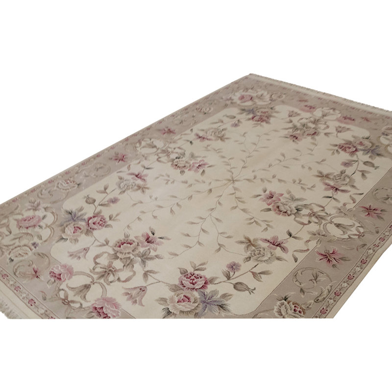 Handmade Silk and Wool Oriental Area Rug