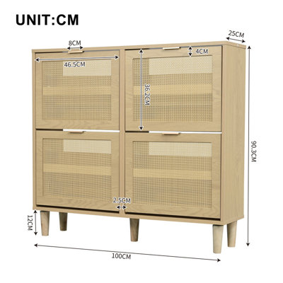 16 - Pair Flip Down Shoe Storage