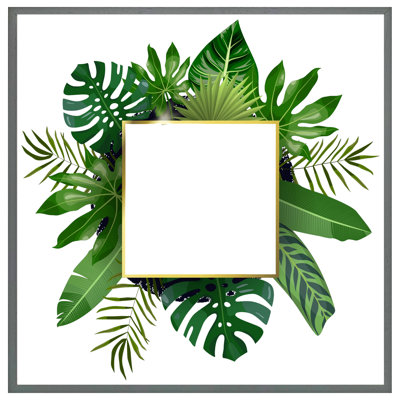 Aba Botanical Frame - Single Picture Frame Print