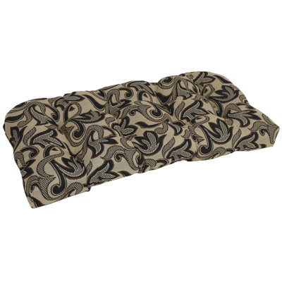 42-Inch By 19-Inch Rounded Back Tapestry Loveseat Cushion