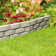 40.64cm H x 27.94cm W Grey Polyethylene Plastic Lawn Edging