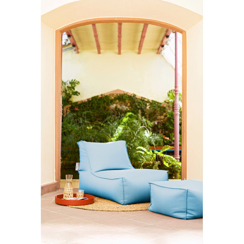 Chamonix Indoor/Outdoor Beanbag Pouf/Ottoman, Oceania