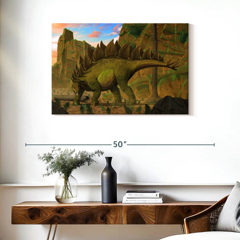 Brampt Stegosaurus, 24" H x 36" W