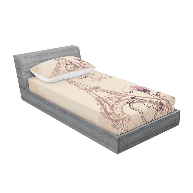 Microfiber Sheet Set, Twin Sheet Set with Fitted Sheet and 1 Pillowcase